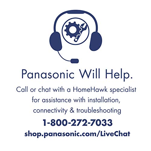 Panasonic Homehawk Outdoor Wireless Smart Home Security Camera, Wide Angle View, Color Night Vision, 2-Way Talk, Works With Alexa & Google Assistant, 1 Camera Kit (Kx-Hn7001W) #TOP5