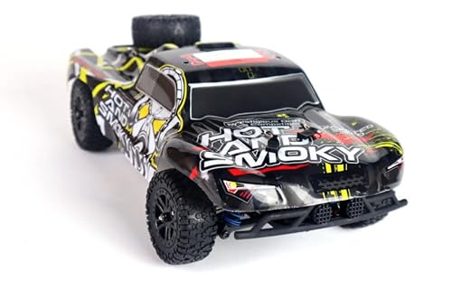 ES-TOYS RC Elektro Buggy 1:18 mit 2,4Ghz, 40 km/h, Allradantrieb - LiIon - HS301-1E (Schwarz-Gelb)