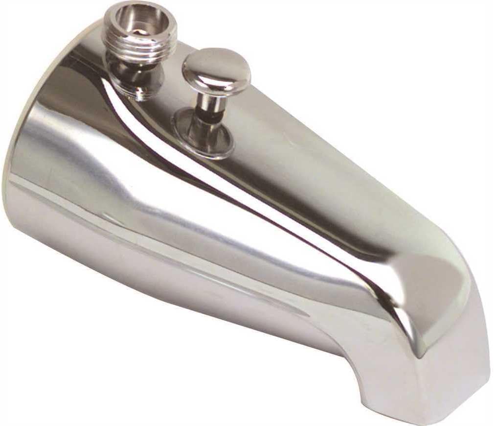 PROPLUS 104014 Bathtub Spout With Top Shower Diverter, Chrome, 3/4" Ips