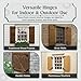 Renovators Supply Manufacturing - Heavy-Duty Black Wrought Iron Shutter Lift Off Pintle Hinges Colonial Pin Reversible for Doors, Window and Shutters with Hardware 6 1/2 Inches, Pack of 2 Pairs