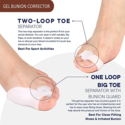 Bunion Corrector For Women & Men And Bunion Toe Separators, Effective Orthopedic With Bunion Splint, Big Toe Straightener Pain Relief Bunion Corrector Day Night Support Hallux Valgus (Black) #TOP5