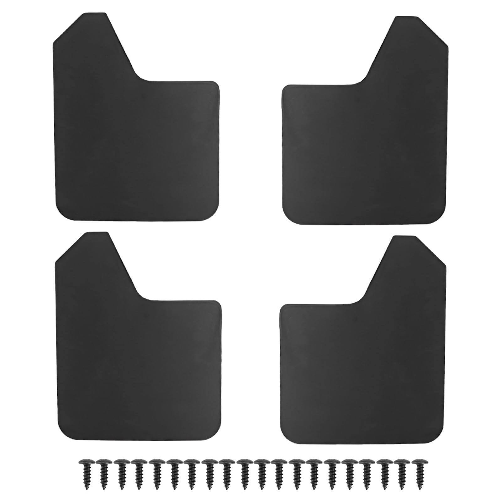 Parafanghi universali per auto - 4 pezzi parafanghi parafango, Focus, MF12-BAS BLK nero