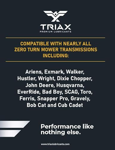 Triax Trans Zero 20W-50 Full Synthetic Hydro-Static Transmission Oil For Zero-Turn Mowers (6 Quart Pack) #TOP4
