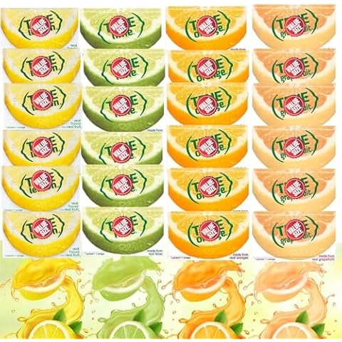 Truae Lemon, Truae Lime, Truae Orange, Truae Grapefruit, Varrirty Pack 100 Count, On-The-Go Powdered Drink Mix Variety Pack, Zero Calorie Unsweetened Water Flavoring, Each Packet Fits Into a 16.9 oz. Bottle or Cup Cover