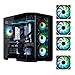Produktbild BitFenix T10 High Airflow Dual Chamber PC Gaming Case Black 4ARGBReverse Connection Motherboard Compatible4xInfinity Mirroring ARGB Fans(3X Reverse)-360mm AIO/GPU 420mm Support