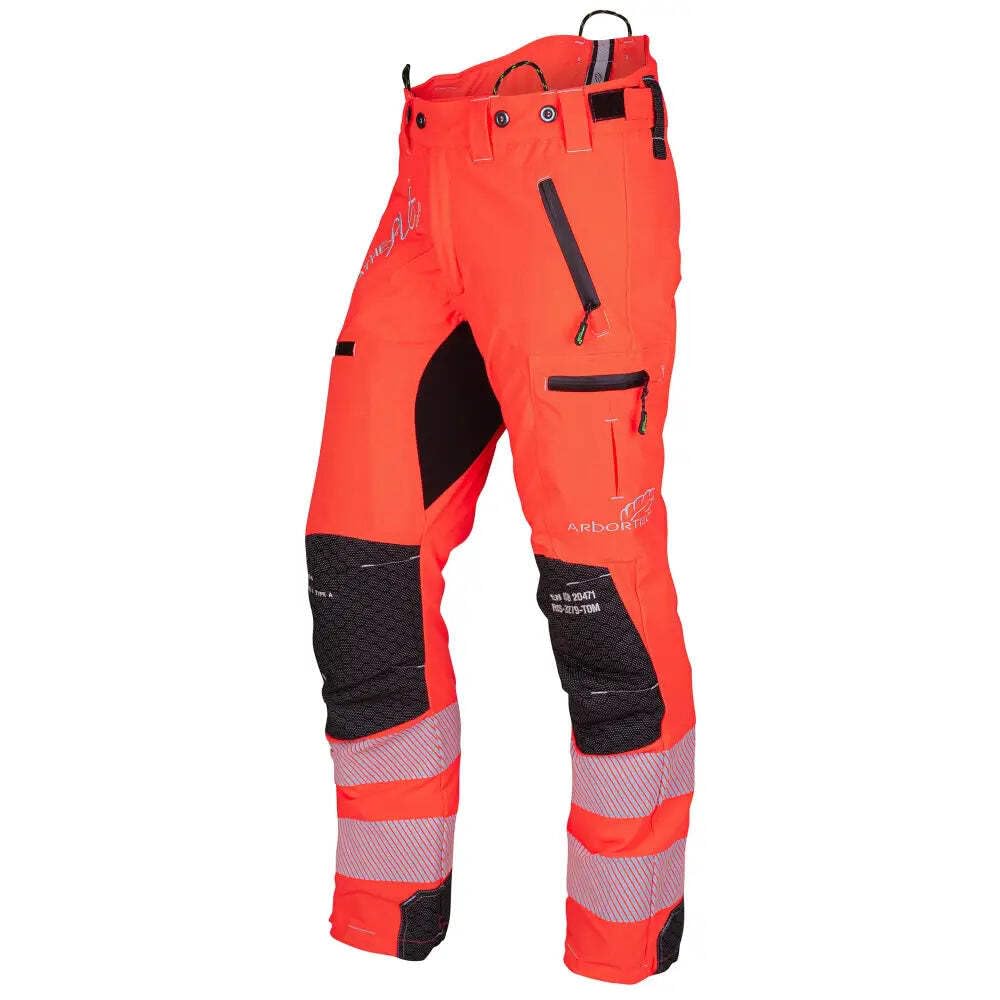 Pantalon Pro Tronçonneuse Breatheflex Classe 1 Haute Vis Orange - Arbortec Forestwear