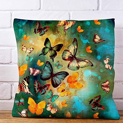 Ibiliu Throw Pillow Covers Butterfly Cushion Pillow Case Home Decor Pillowcase 18X18 Inches #TOP2