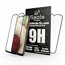 Saola HD Clear Tempered Glass for Samsung Galaxy A12 | High Strength 9H Protection, Smooth Touch, Full Coverage Screen Guard, 2-Step Installation Kit | Quick & Easy Application (Pack of 2) gallery image
