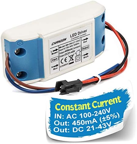 Chanzon LED Driver 300mA (Constant Current Output) 3V-20V (Input 85-277V AC-DC) (1-6) x1W 1W 2W 3W 4W 5W 6W Power Supply 300 mA Lighting Transformer Drivers for High Power COB Chips (Plastic Case)