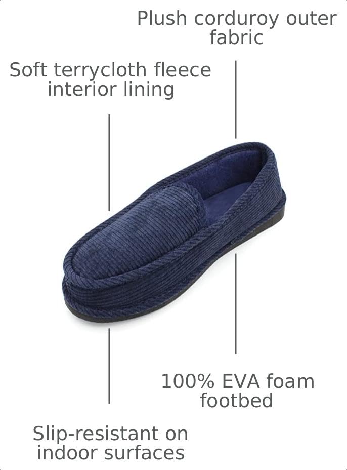 Image of Bright Men's Corduroy House Slippers | Casual Slippers