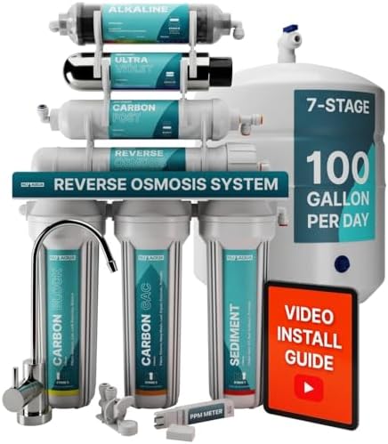 NU Aqua Platinum 7-Stage UV and Alkaline Reverse Osmosis System