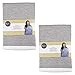 KAF Home Ayesha Curry Mixed Utility Kitchen Towel Set, Mixed Terry Kitchen Towels, Set of 6, Dark Gray