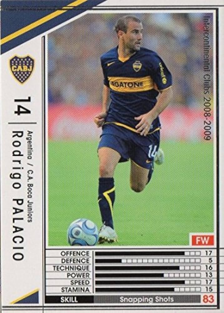 Amazon.co.jp: WCCF/08-09/Boca Juniors/White/015/Rodrigo Palacio