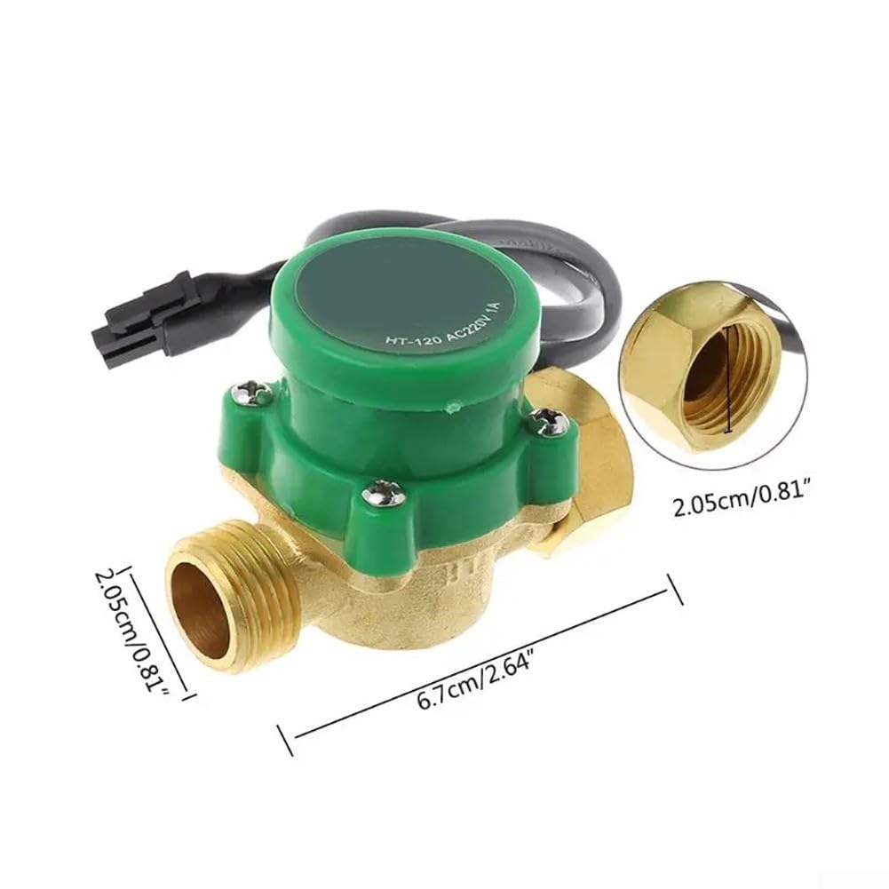 Pompe de circulation d'eau pour chauffage central, installation facile, pompe de circulation d'eau chaude et froide, matériau en laiton, 1 débit d'appoint 5 A