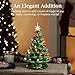 Best Choice Products 15in Ceramic Christmas Tree, Pre-lit Hand-Painted Tabletop Holiday Tree, 2 Star Topper, 64 Lights - Green w/Multicolored Bulbs