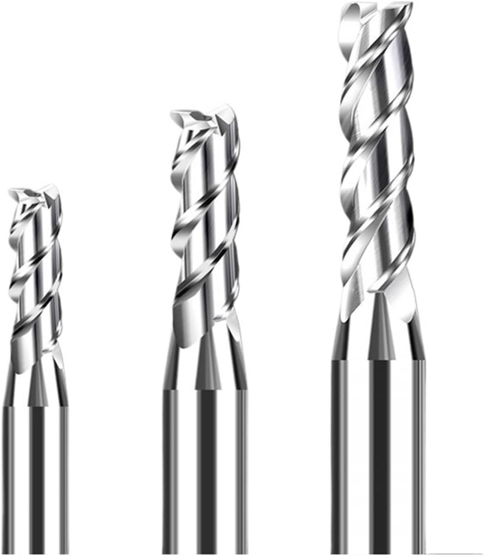 Thread milling Cutter 3 Flute End Mill Aluminum 3.2mm 3.3 3.4 3.6 3.7 3.8 3.9 4.1 4.2 4.3 4.4 4.6 4.7 4.8 4.9mm Decimal Point Milling Cutter CNC Tools(D4.2X13XD6X50L)