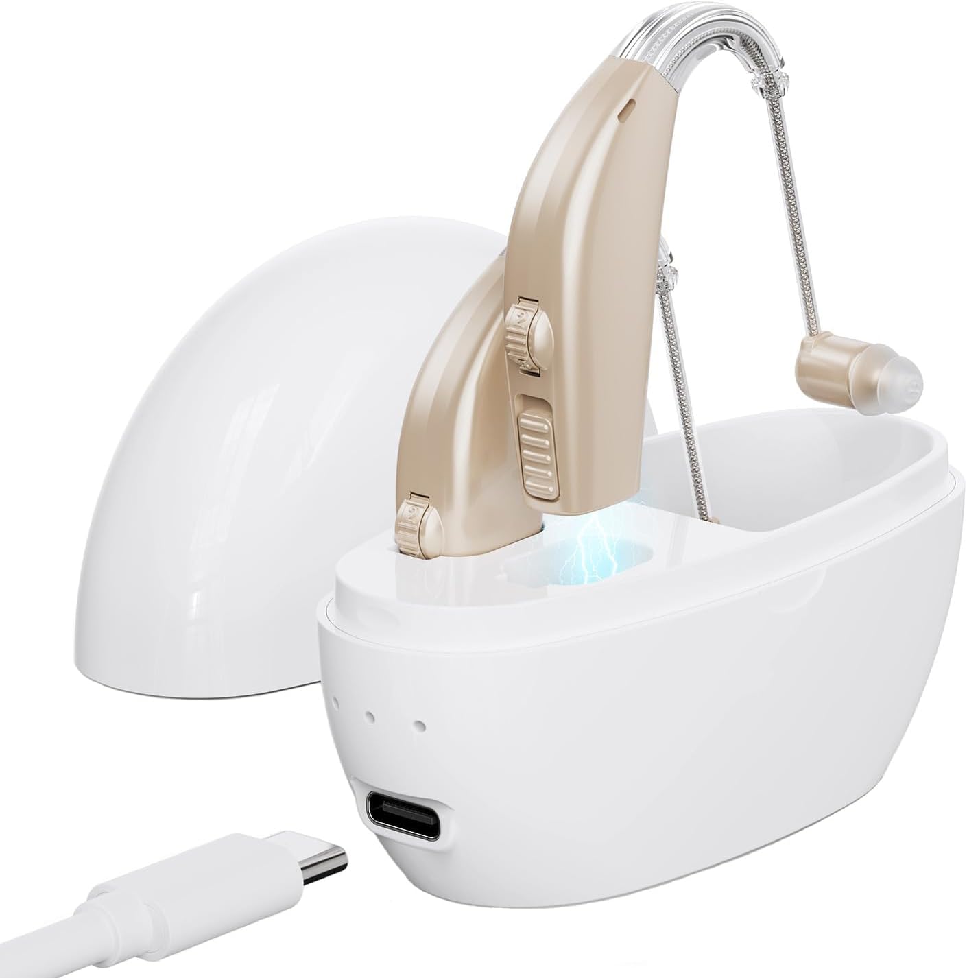 Portable Radio AM FM with Best Reception, Rechargeable Volume Control Trong Reception, Large Dial Easy to Use,Small Gifts for Seniors Elderly