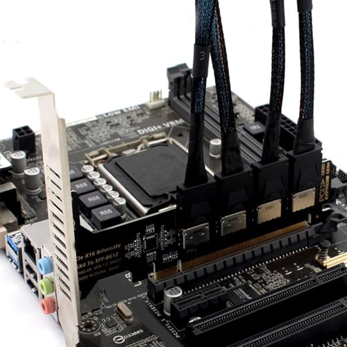 Répartiteur de canal PCIE 16x haute efficacité avec connecteurs SFF 8612 et SFF 8611 - 4