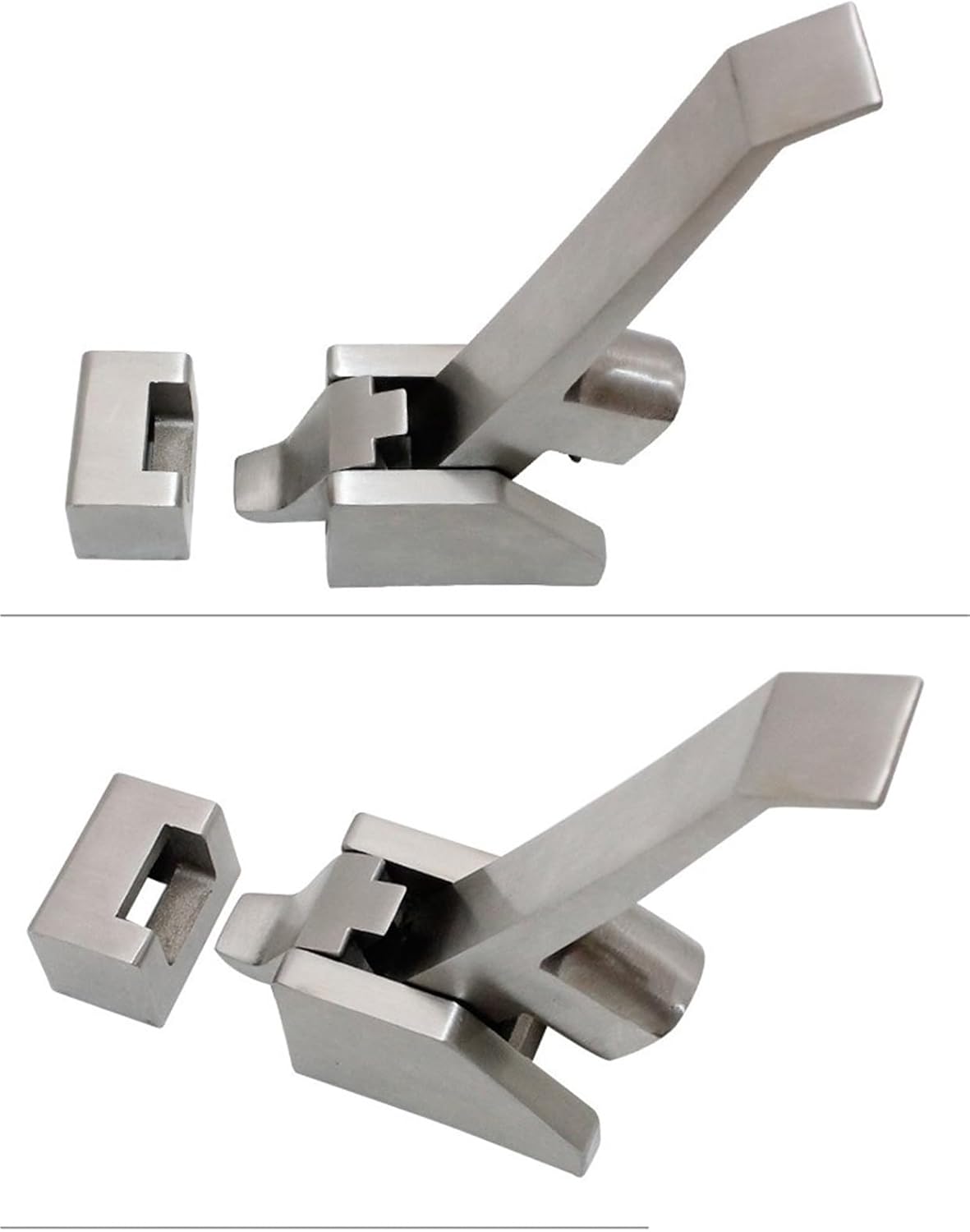 DK615 Stainless Steel Door/cabinets/Freezer Handles/hasps/Buckle Compression Door Lock 1Pcs(White)