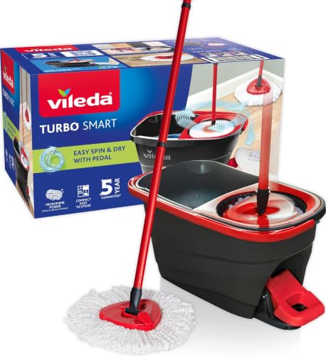 Vileda - Turbo Smart Sistema, ‎estándar de cubo con pedal