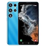 SnHey Smartphone Ohne Vertrag Handy, 5,0 Zoll Günstig Handys, 4 GB ROM(Skalierbar auf 128GB), Dual SIM Dual Standby (S22Ultra-Light Blue)