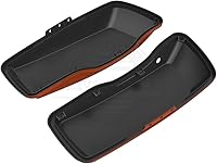 Vista 4 de Moto Onfire Alforja de tapas regulares para alforjas duras Harley Touring Street Glide 2014-2022 (whisky ámbar)