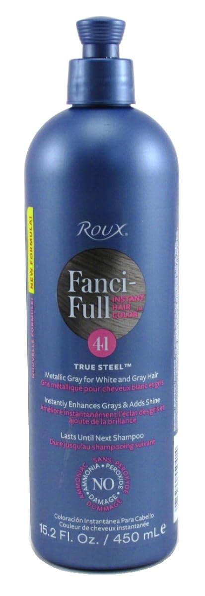 Roux Fanci-Full Rinse #41 True Steel 15.2 Ounce (449ml) (3 Pack)
