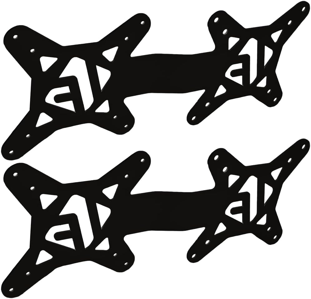 IFCASE Universal Back of Monitor, Monitor Arm Extension Metal VESA Mount Adapter Extender Plate for Mini PC CPU Computer Compatible with Intel NUC (Black) 2 Pack