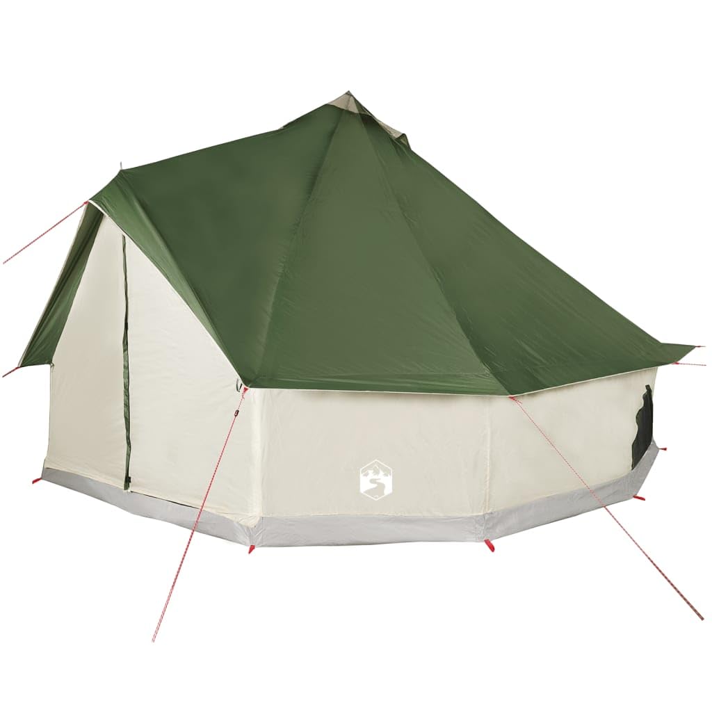 JUDYY Tipi-Familienzelt 10 Personen Grün Wasserdicht, Caming Zelt, Camping Tents, Camping-Zelt