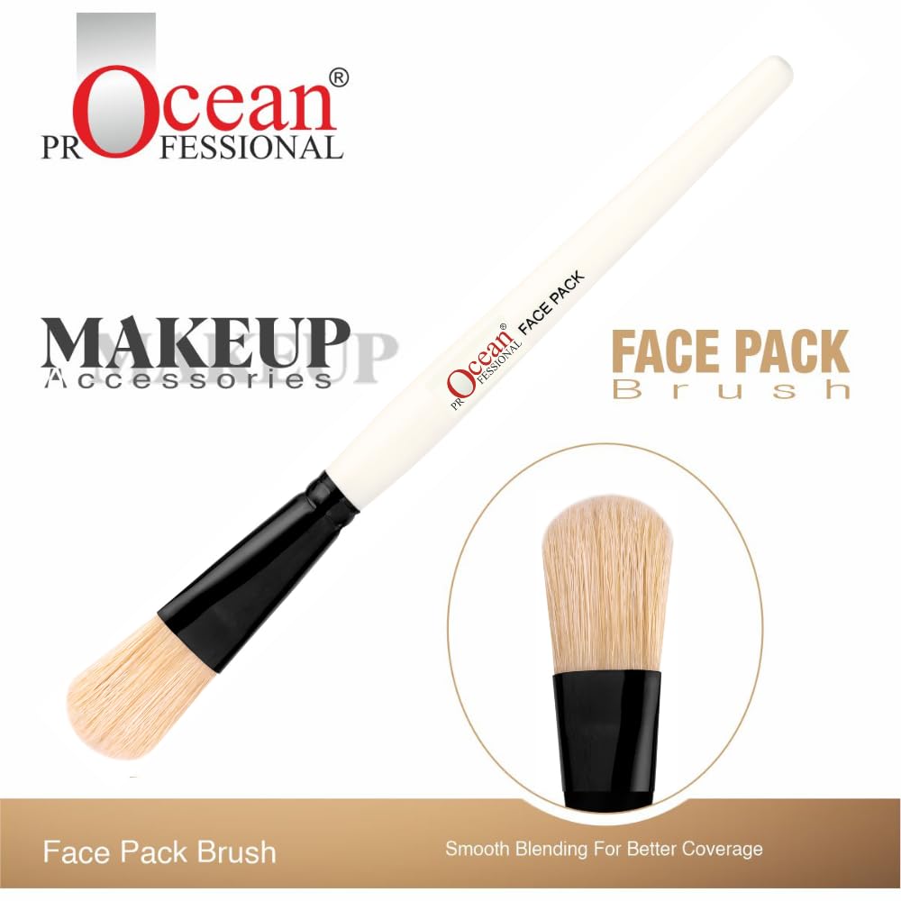 Ocean Professional Face Pack Brush – Soft Natural Bristles for Smooth and Even Application of Face Masks – Gentle Skincare Tool for Cream, Clay, Gel, and Peel-Off Masks 1