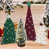 Taille appropriée : la décoration de table en bois de sapin de Noël est disponible en trois tailles : grande (hauteur 23 cm × largeur 8,7 cm), moyenne (hauteur 18 cm × largeur 10,8 cm), petite (hauteur 13 cm × largeur 7,7 cm), avec une largeur de base de 1,5 cm. Dimensions du petit sapin de Noël : 15 x 6 cm. Léger et portable, il peut être le cadeau de Noël parfait pour la famille, les amis et plus encore