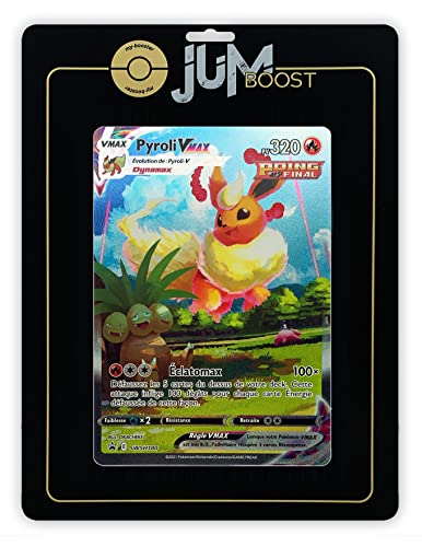 Pyroli VMAX (Flareon VMAX) SWSH180 - Full Art - JUMBO - Jumboost X Epée et Bouclier 7 Évolution Céleste - Jättekort