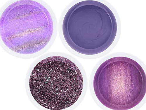 Purple Fame Collection Set - Color Effekt Gel- Gelnägel Farbgel - Made in Germany (4 x 5ml) – Bild 4