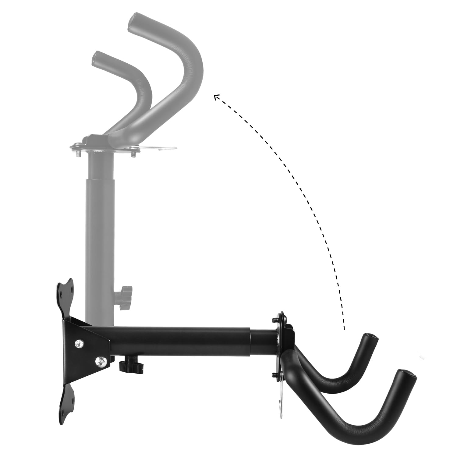 Soporte de pared para bicicletas Maclean, horizontal, acero, carga máx. 30 kg, MC-484