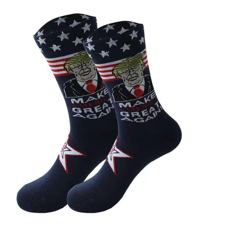 SLOUFIOL America Great Again MAGA Socks Republican Socks Novelty President Merchandise Gift for Men Women