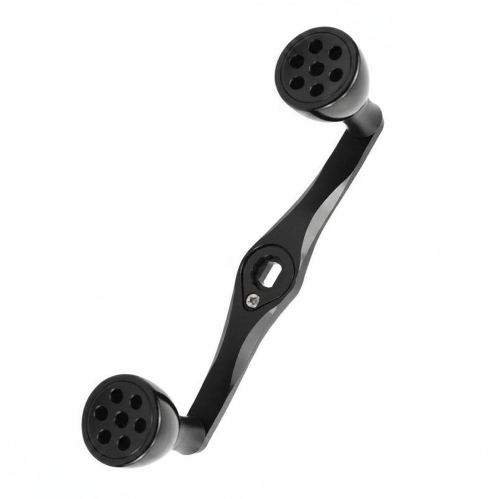 1 Pezzo Manovella Mulinello Pesca Manico Crank Pomello Metallo Impugnatura Upgrade in Lega di Alluminio Lavorata CNC per Bilanciamento Personalizzato