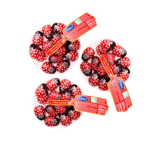Only Glückskäfer aus Schokolade | Schoko-Marienkäfer | Glücksbringer | 3x85g
