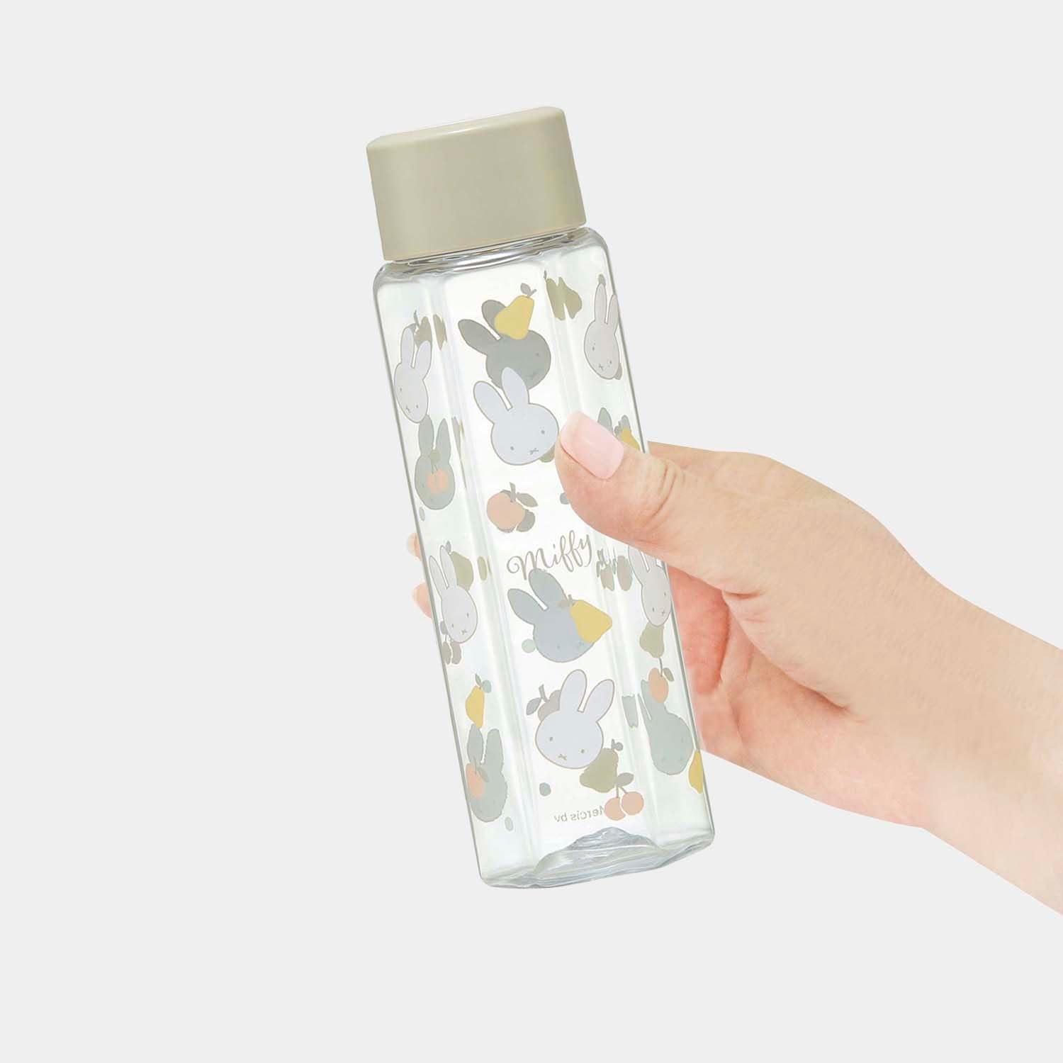 Skater PDH3-A Hexagonal Water Bottle, Easy to Hold, Plastic 8.5 fl oz (250 ml), Blow Bottle, Adults, Kids, Kids, Direct Drinking, Transparent, Miffy, Lightweight, Stylish, Clear, My Bottle