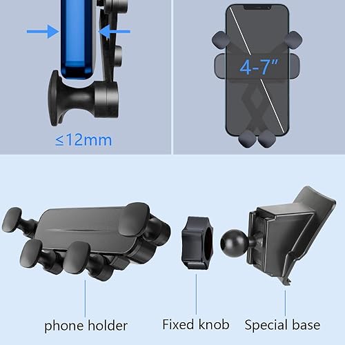 Miniatura 6 de Soporte para teléfono de coche para Ford Edge SUV 2015 2016 2017 2018 2019 2020 2021 2022 2023 2024 Ford Edge SUV Accesorios para automóviles