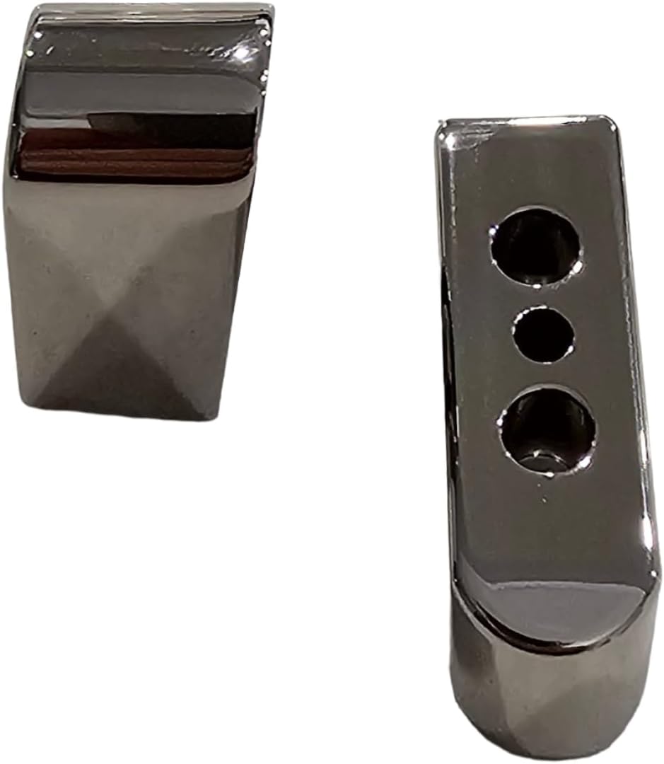 2X Polished Chrome-Plated 1911 Magazine Base Pads Fits All Kim Pro Tac-Mag Full Size .45 ACP 8-Round Magazines