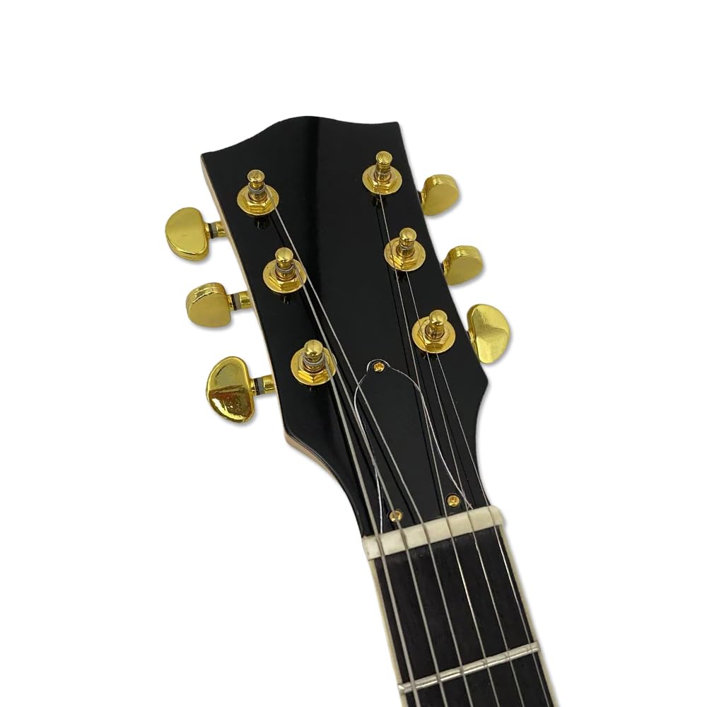 Chitarra elettrica con luce LED trasparente corpo in acrilico trasparente chitarra collo acero tono dolce (kit-led-sg)