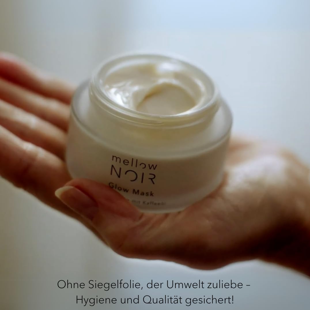mellow NOIR Anti-Falten Nachtpflege Duo - Hyaluronserum mit täglicher Nachtcreme - Sofort Straffend, Reduziert sichtbare Poren & Rötungen - Für eine ebenere Haut - Vegan - zertifizierte Naturkosmetik