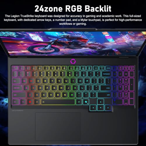 Image of Lenovo Legion 5 5070 Gaming OLED Laptop, Intel Core i9-14900HX, RTX 5070, 15.1 inch QHD+ OLED 165Hz Top 1000nits, 32GB DDR5, 1TB SSD, 24-Zone RGB Backlit, Wi-Fi 7, w /Bundle