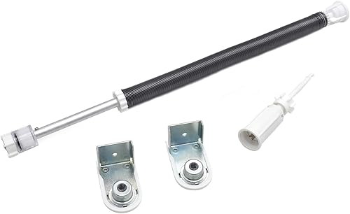 Miniatura 3 de HTTMT - Muelle wRoller Persiana de cortina colgante para tubo de 0.984 in PN ET-BLIND-SB014-4-BLANCO