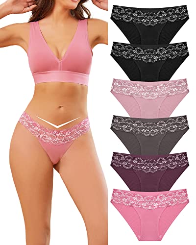 All Of Me Seamless Underwear For Women Sexy Panties Ladies Lace Underwear Hipster Bikini Panties Stetchy 6 Pack S-Xl #TOP7