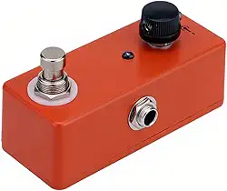 Pedal de Efeito Guitarra Elétrica Dyna Compressor Simples com Bypass Verdadeiro Leve Portátil Som Potente Controle Botão Único Alternância Baseado no MXR Comp