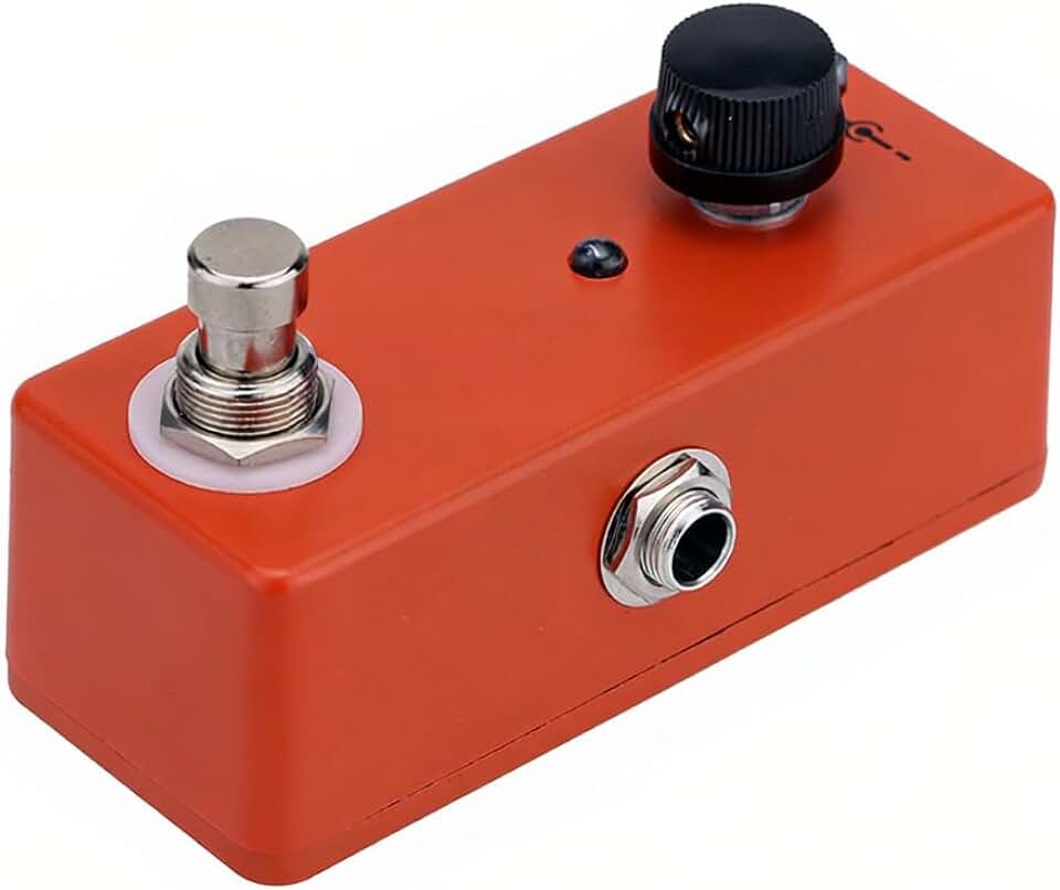 Pedal de Efeito Guitarra Elétrica Dyna Compressor Simples com Bypass Verdadeiro Leve Portátil Som Potente Controle Botão Único Alternância Baseado no MXR Comp