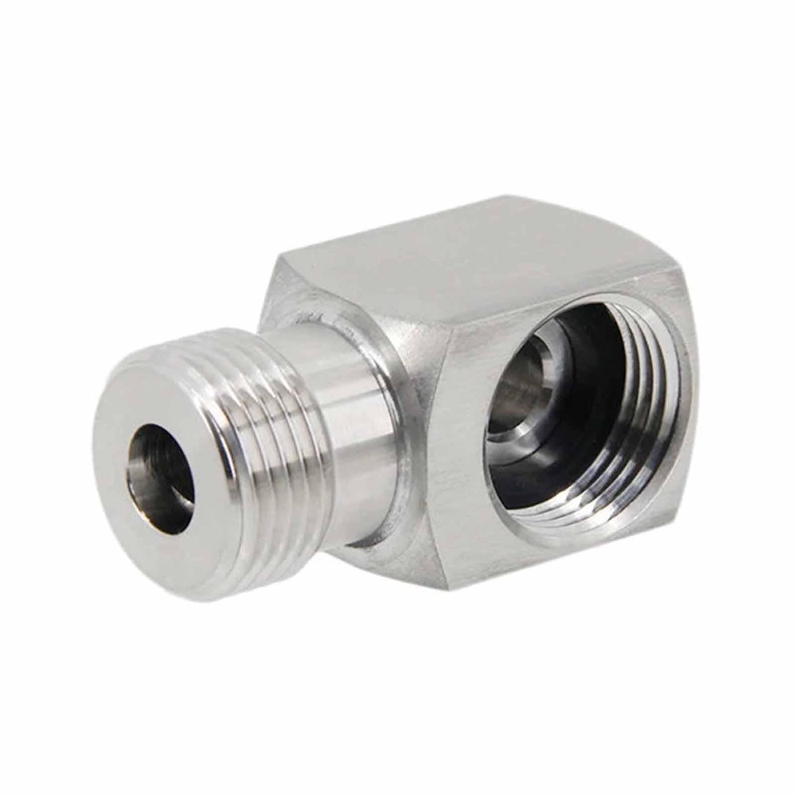 Raccord coudé pour fût de bière compact filetage 5/8 BSP inox