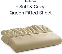 Vista 624 de King Fitted Bed Sheet - Bottom Single Fitted Sheet Only - Ultra-Soft Hotel Luxury Bedding w/ 8-16 Inch Deep Pockets - Breathable, Cooling & Wrinkle