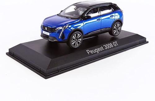 Norev NV473919 143 Peugeot 3008 GT Black Pack 2021 - Modelo coleccionable azul Vertigo, Multi
